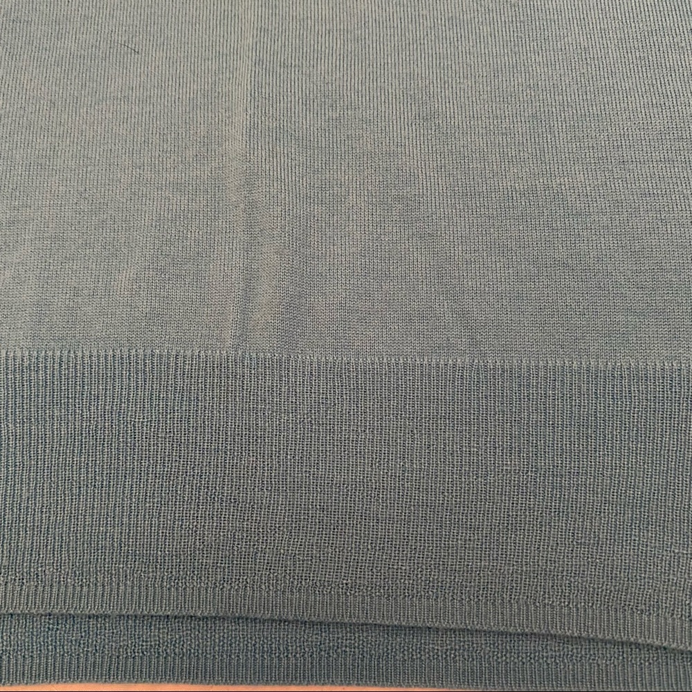 J crew merino wool blue sweater size small v-neck - Picture 3 of 4